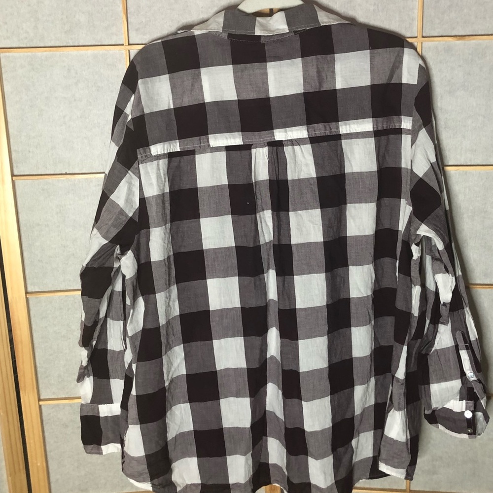 plaid button down - Picture 2 of 2